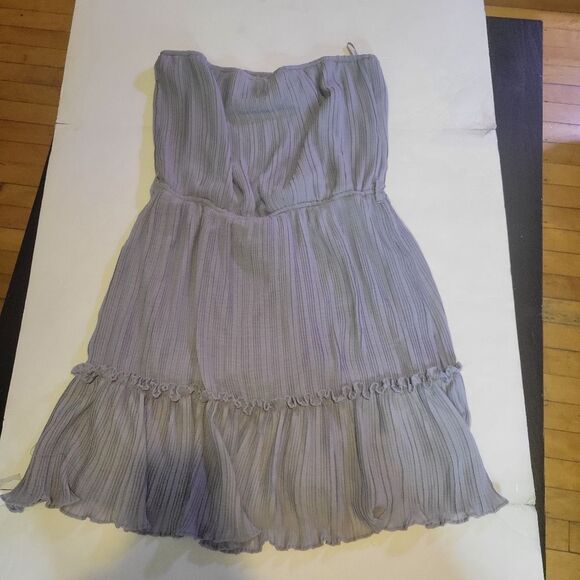 She & Sky Strapless Blue Dress Size Large - Picture 1 of 7